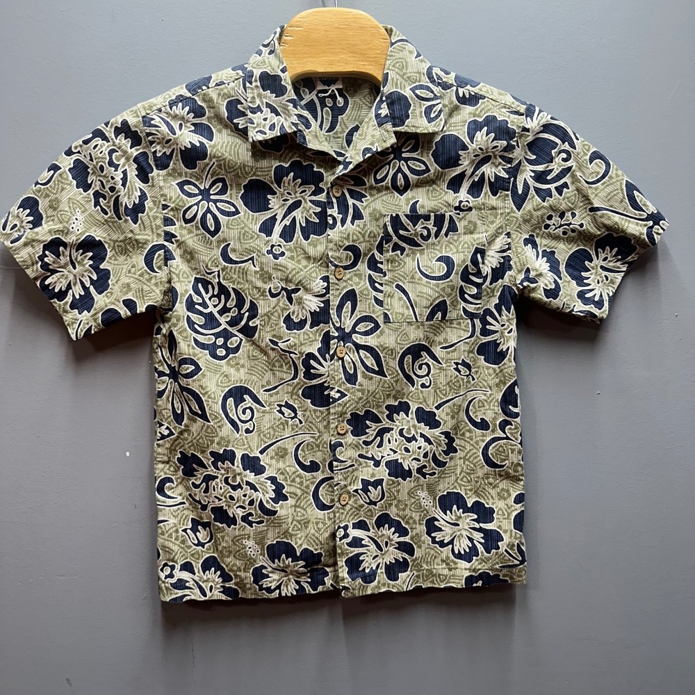 New Legends Hawaiian Shirt Mens 16 Floral Aloha Button Up Cotton